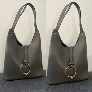 Elegant Gray Women's Handbag